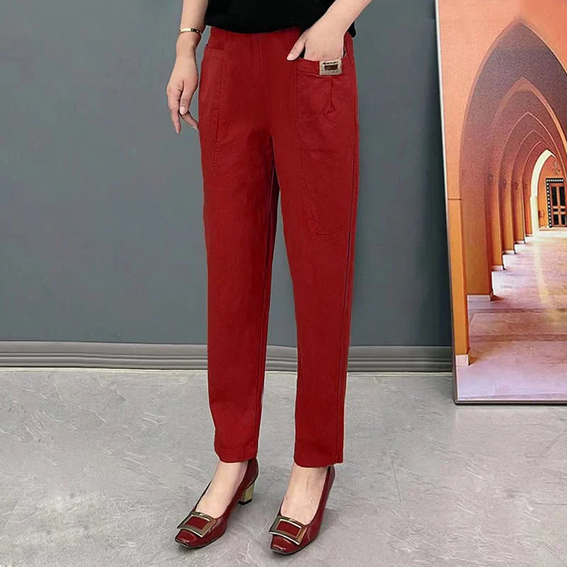 LuminaEase™ Cotton Pants — Feel Unstoppable All Day in Cloud-Soft Freedom