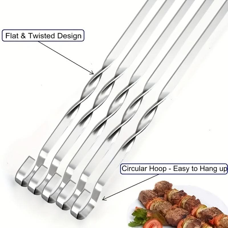 Set of Long Handle BBQ Skewers