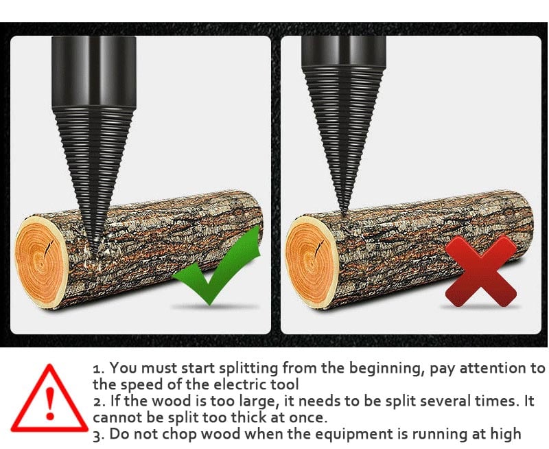 PowerSplit™ — Turn Your Drill into a Wood-Splitting Powerhouse and Finish Firewood Fast with Zero Sweat