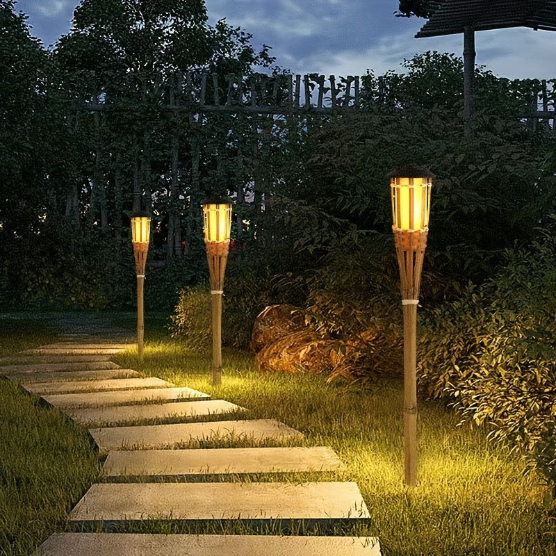 RadiantBamboo – Eco-Friendly Solar LED Lanterns for Outdoor Charm