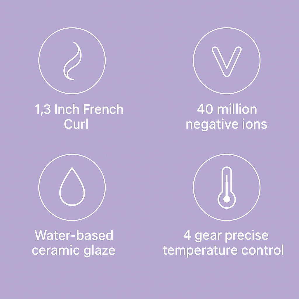 LuxeCurl™ Styler — Effortless, Flawless French Curls That Protect and Shine All Day