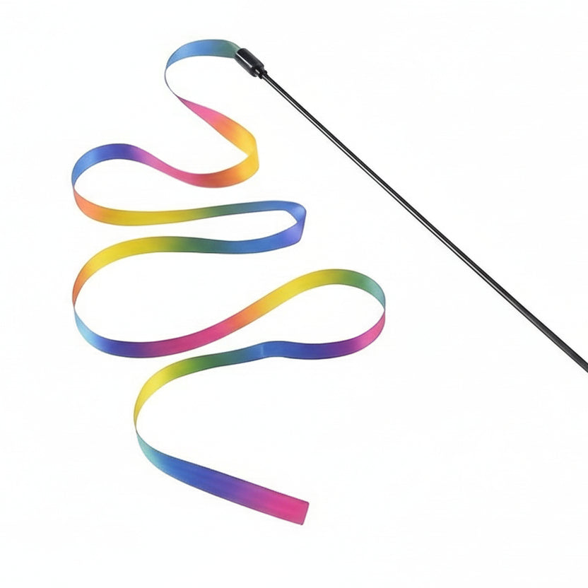 WhiskerWand - Colorful Teaser Stick for Playful Cats
