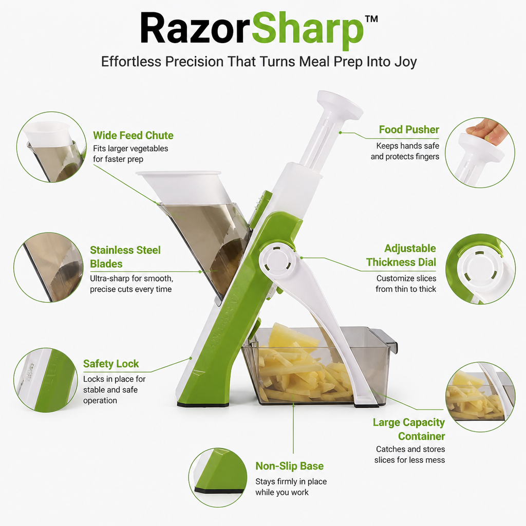 RazorSharp™ — Effortless Precision That Turns Meal Prep Into Joy