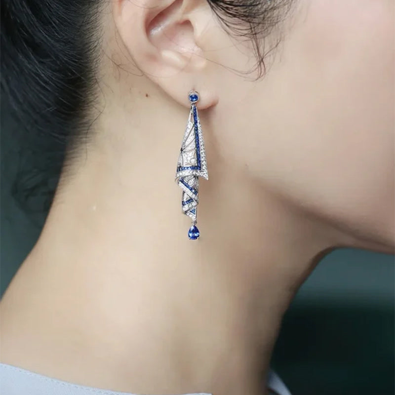 SereniSapphire™ Earrings — Ignite Unstoppable Confidence with Feather-Light, Hypoallergenic Elegance