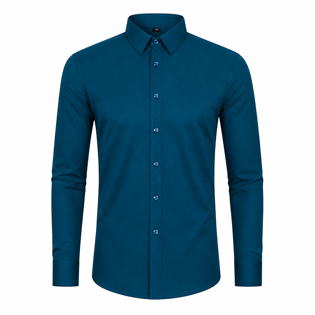 RevoStretch™ – Smooth Stretch Button-Down Shirt with Wrinkle-Resistant Silky Sheen