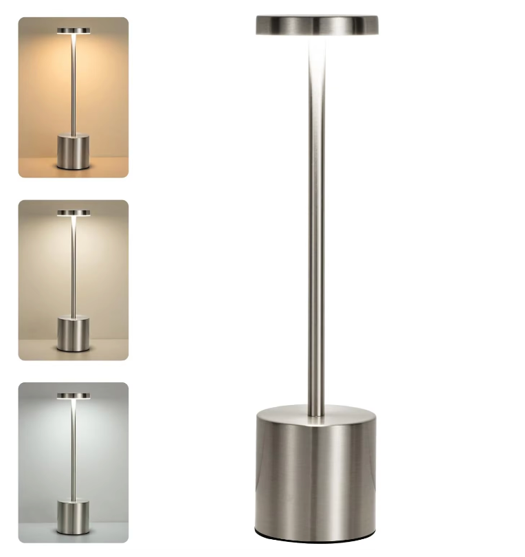 LumiShine - LED Desk Lamp USB Rechargeable Wireless with 3 Color Modes