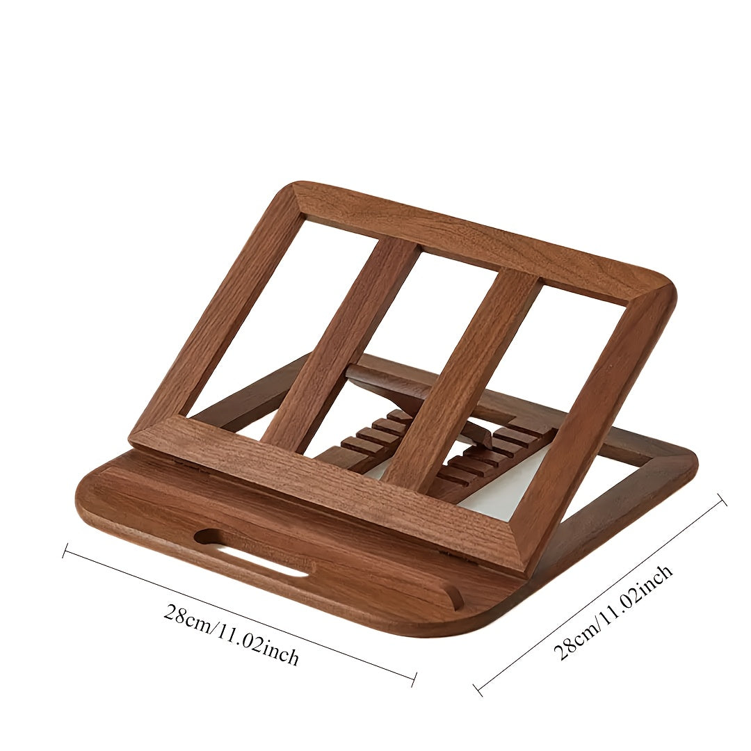 ElevatePro - 11-Inch Adjustable Wooden Laptop Stand for Comfort