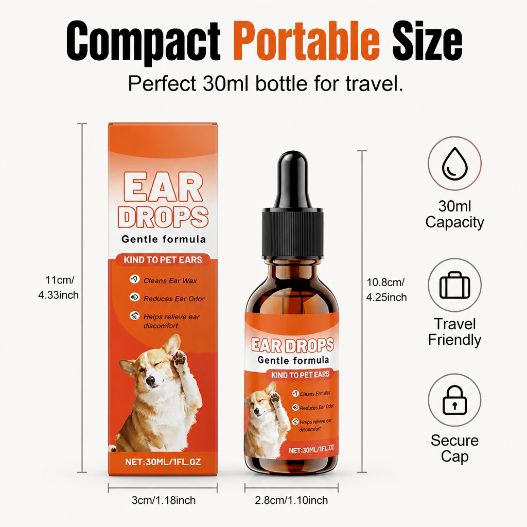 Vetara™ Ear Drops — Calm Your Dog’s Ears Fast and Banish Stubborn Odor for Good