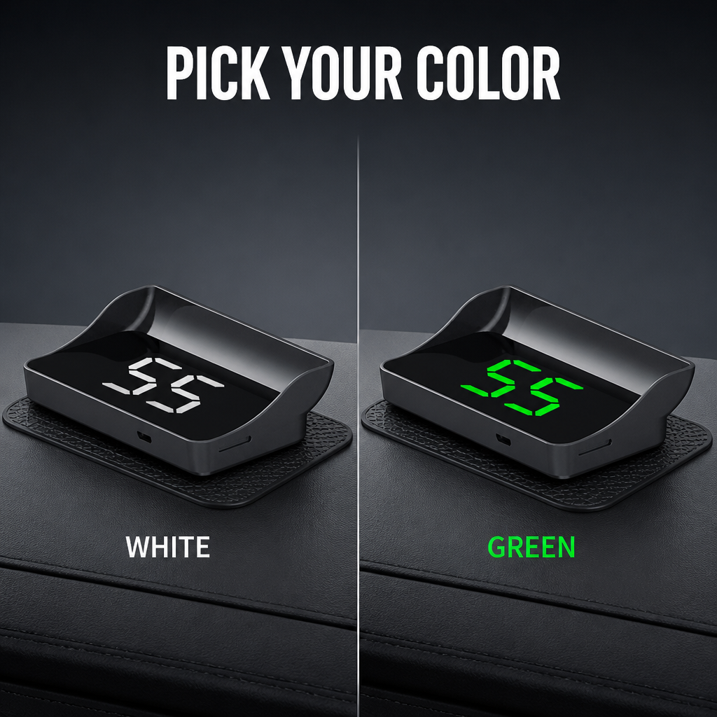 DriveSure™ GPS HUD — Display Your Actual Speed in HD Right on Your Windshield