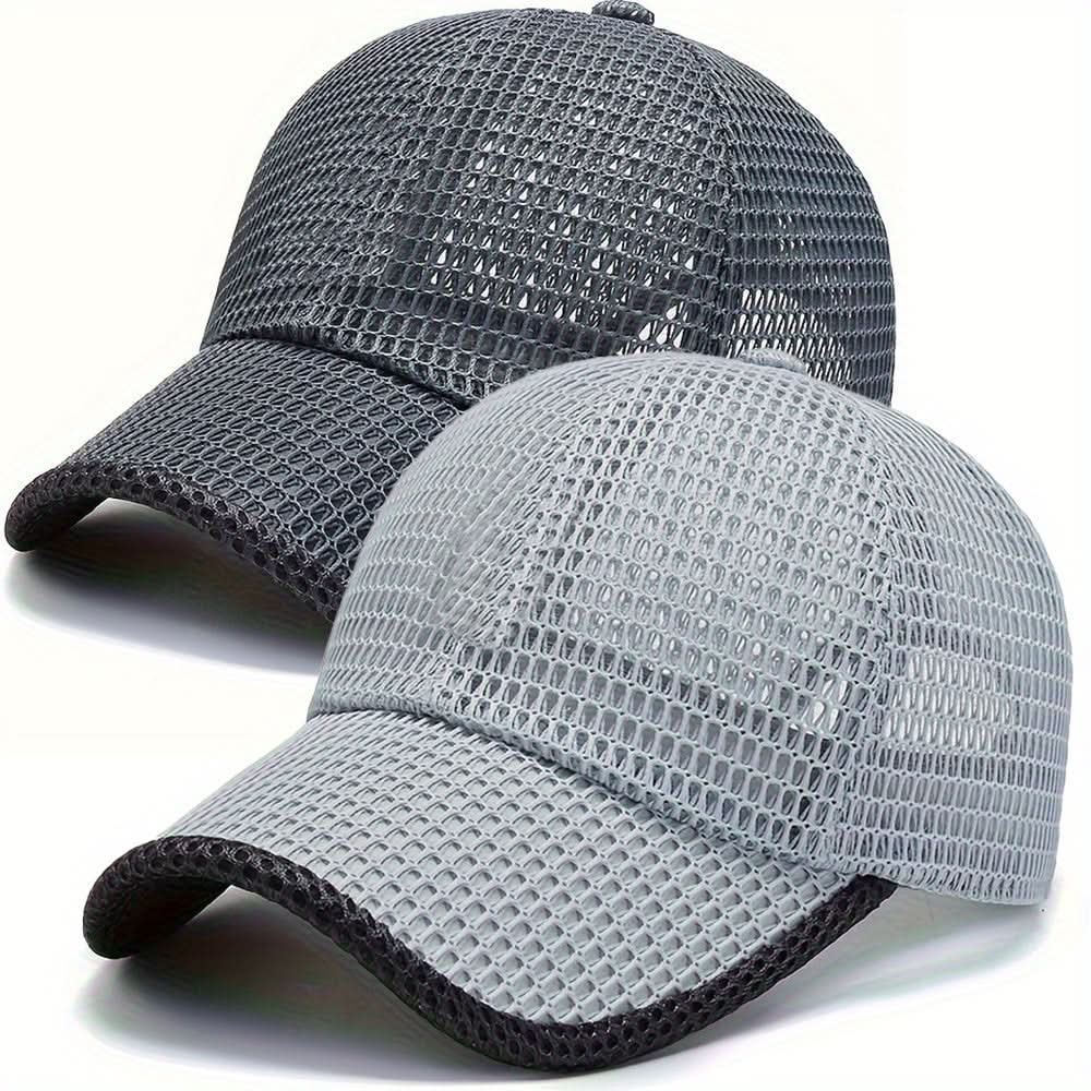 Outdoor Sun Protection Baseball Caps with Breathable Mesh Design