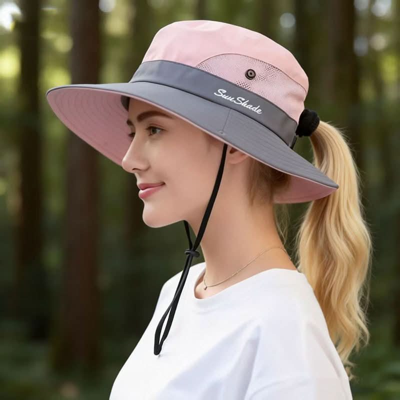 Breathable Mesh Outdoor Hat with Wide Brim