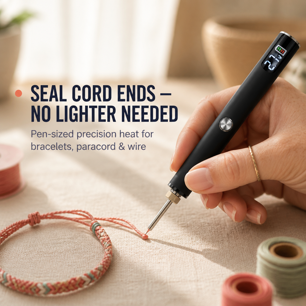 Voltace™ — Seal Bracelet Cords & Solder Wires Without the Lighter Chaos
