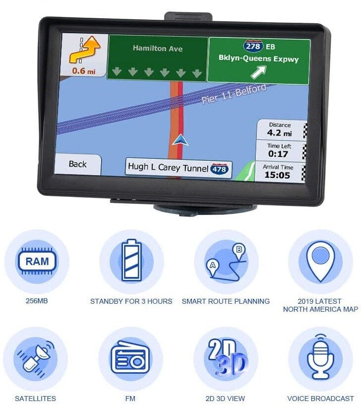 7-Inch Smart Navigation System – Enhanced Driving Companion