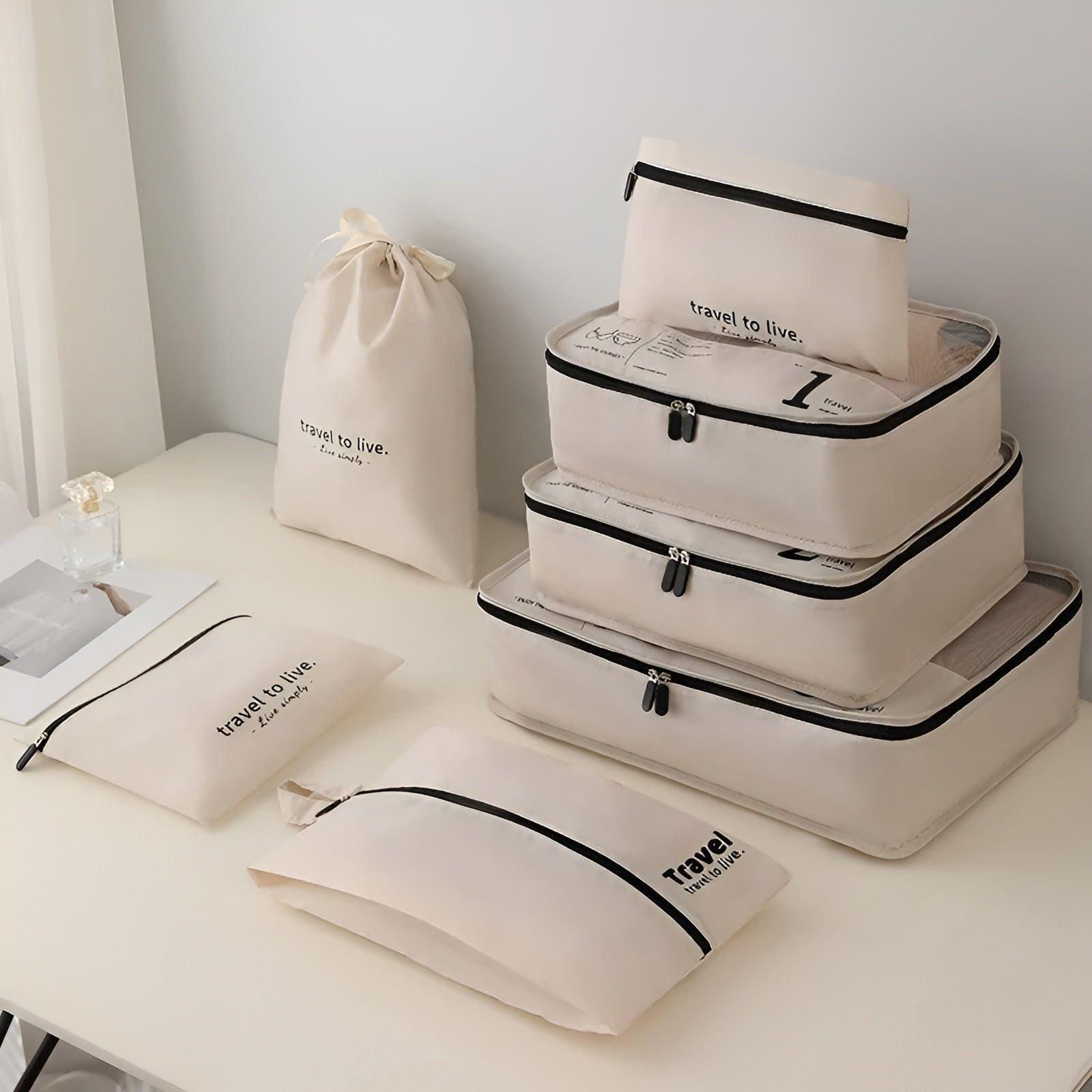 Ultimate 7-Piece Packing Organizer Set for Stress-Free Travel