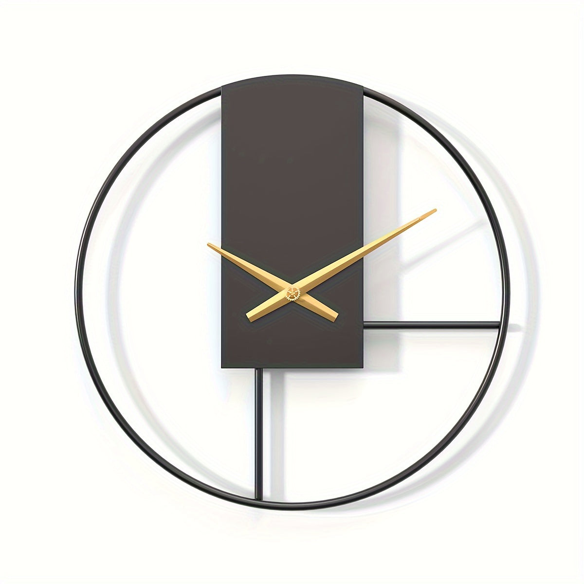 Sleek 16-Inch Modern Metal Wall Clock for Any Space