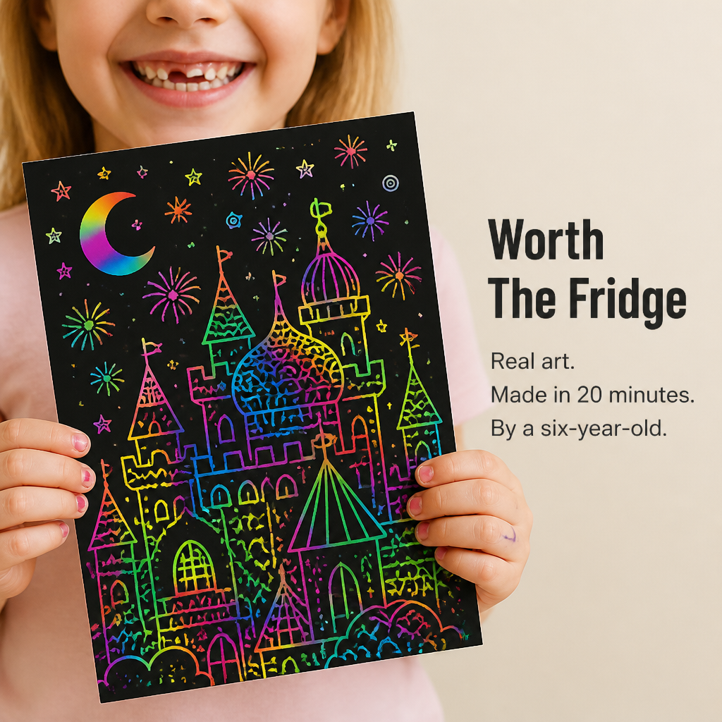 VividDreams™ Scratch Art Notebook — Swap Screen Time for Calm, Clean Rainbow Moments