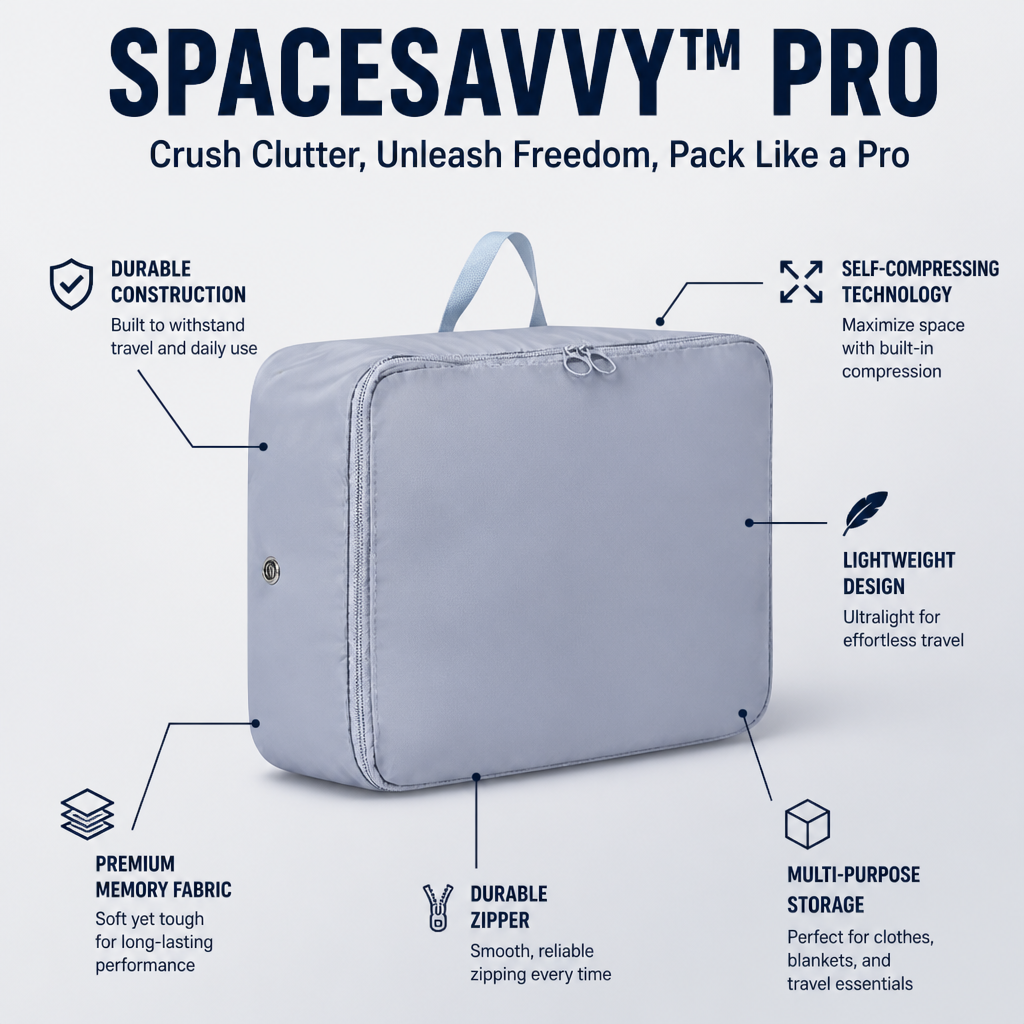SpaceSavvy™ Pro — Crush Clutter, Unleash Freedom, Pack Like a Pro