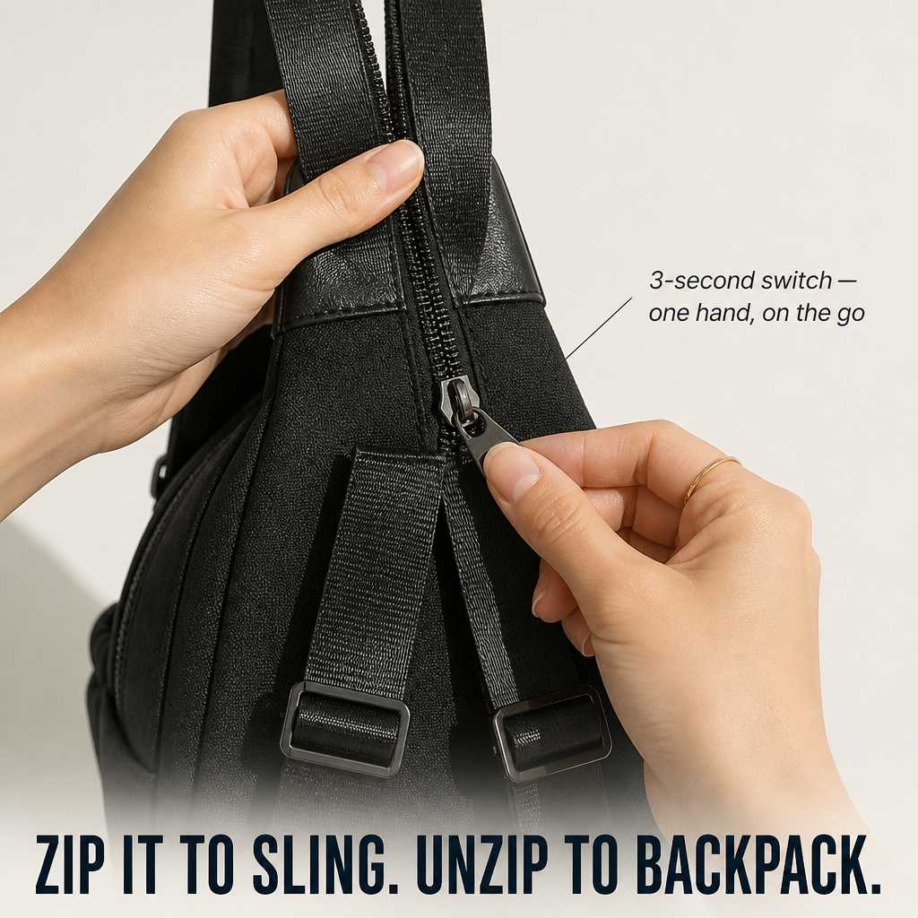 VersaFlow™ — Shift From Backpack to Sling in Just 3 Seconds