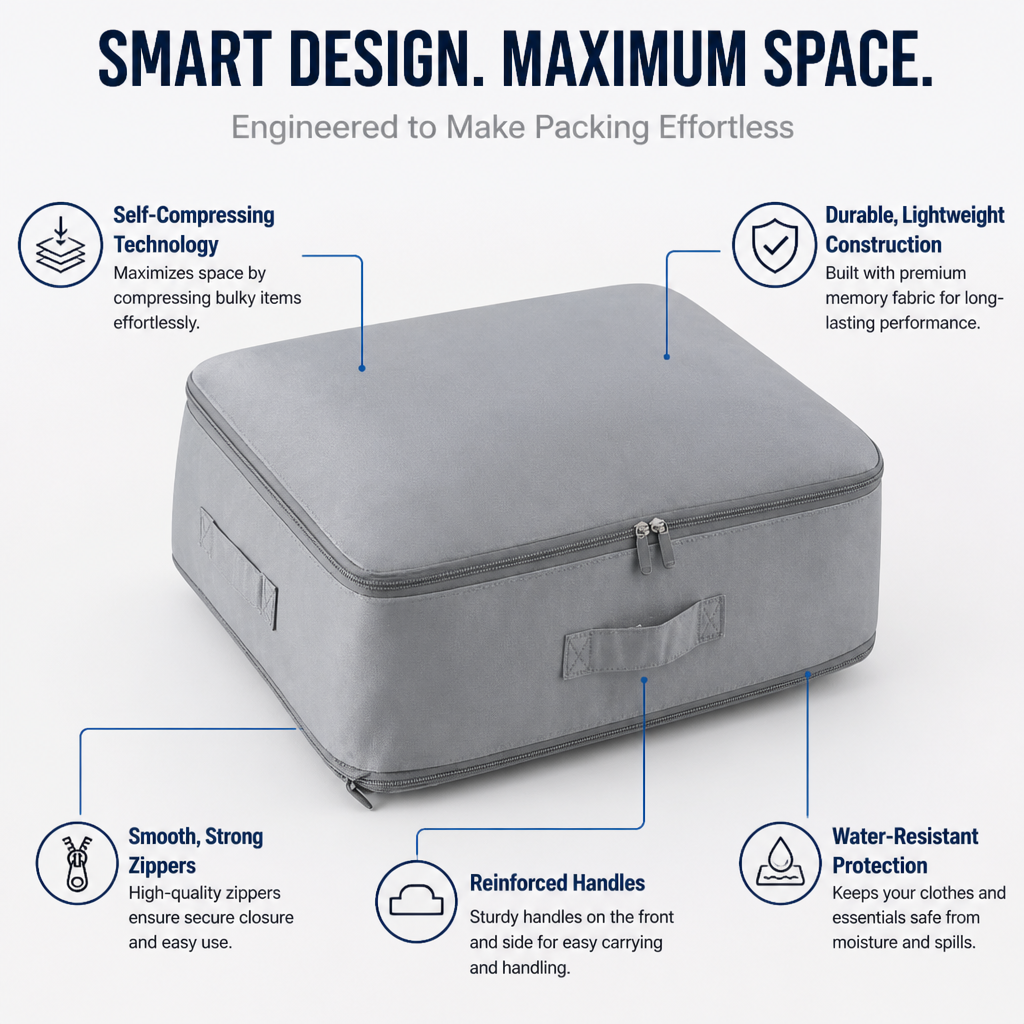 SpaceSavvy™ Pro — Crush Clutter, Unleash Freedom, Pack Like a Pro