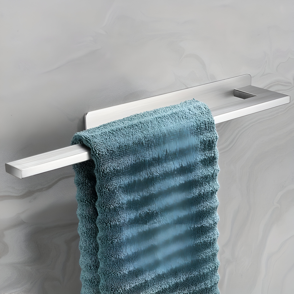 Towel Rack | Wall-Mounted Adhesive | Water-Resistant Stainless Steel | BathLine
