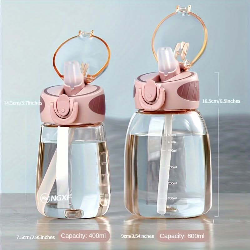 Leakproof Travel Water Cup with Compact Straw Design