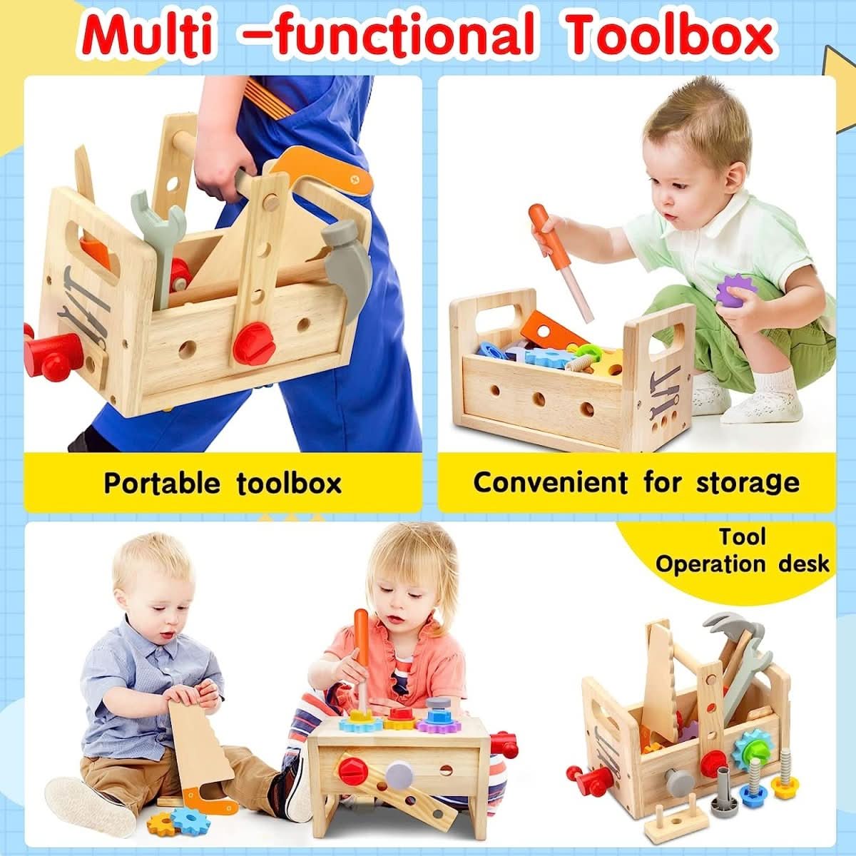 Creative Builder's Wooden Kit – Spark Imagination from 6 Months