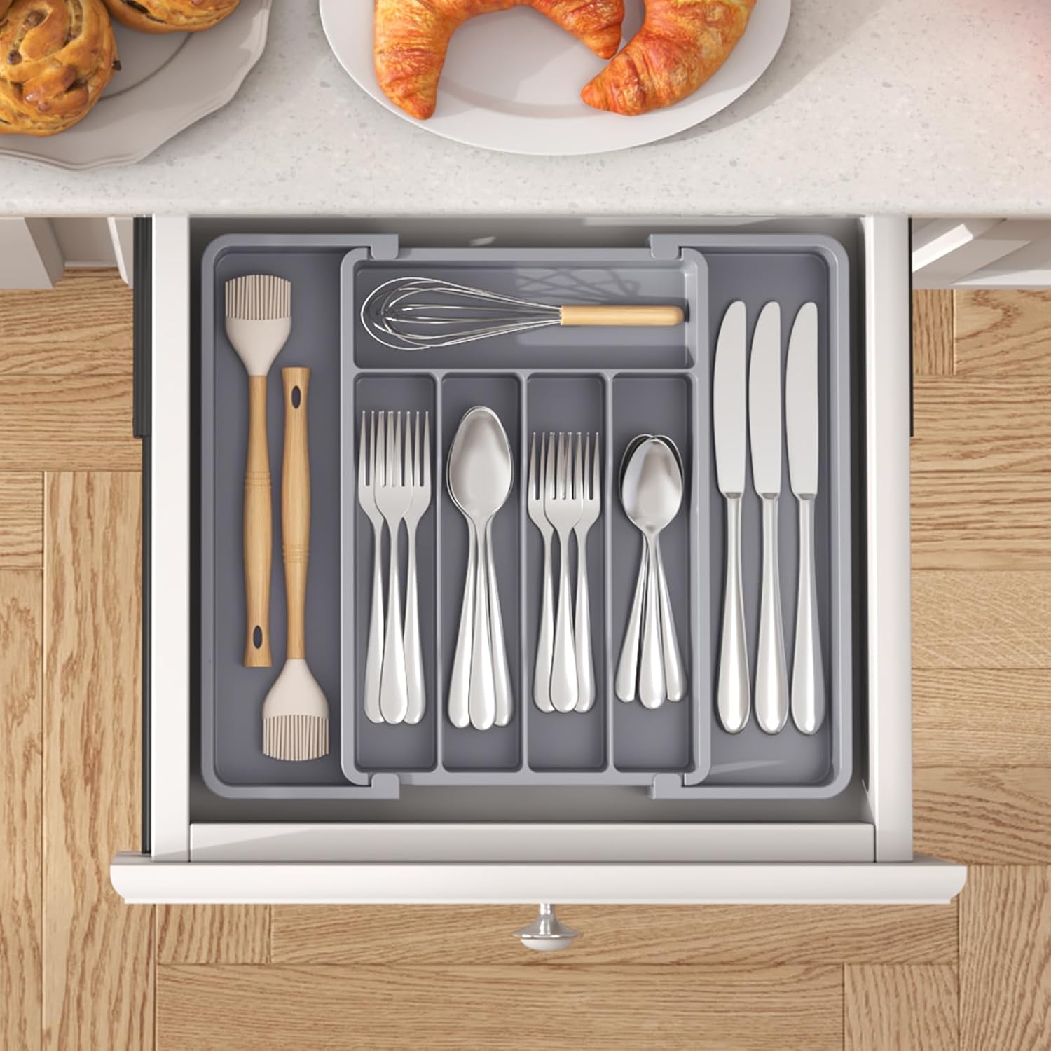 Customizable Cutlery Storage Solution for Your Kitchen