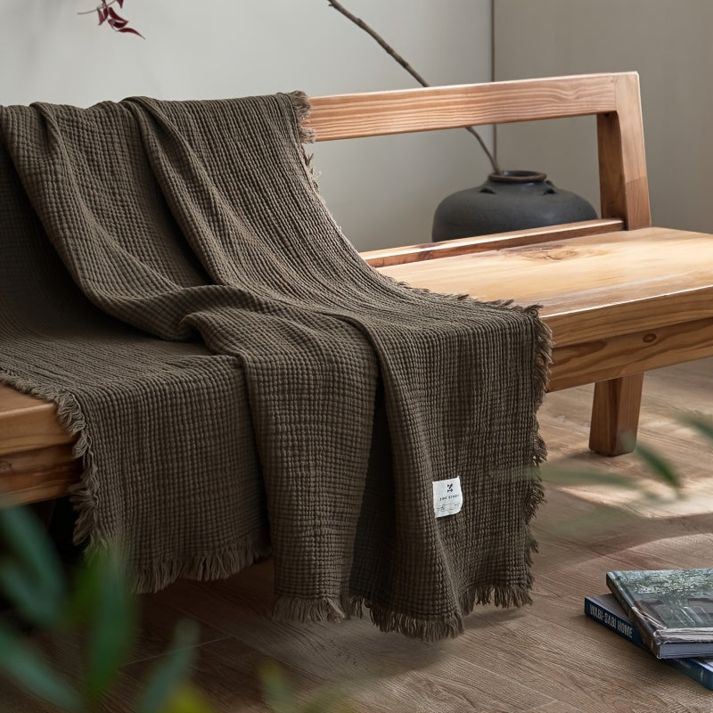 Cumulus Comfort – Lightweight 4-Layer Cotton Blanket for Everyday Relaxation