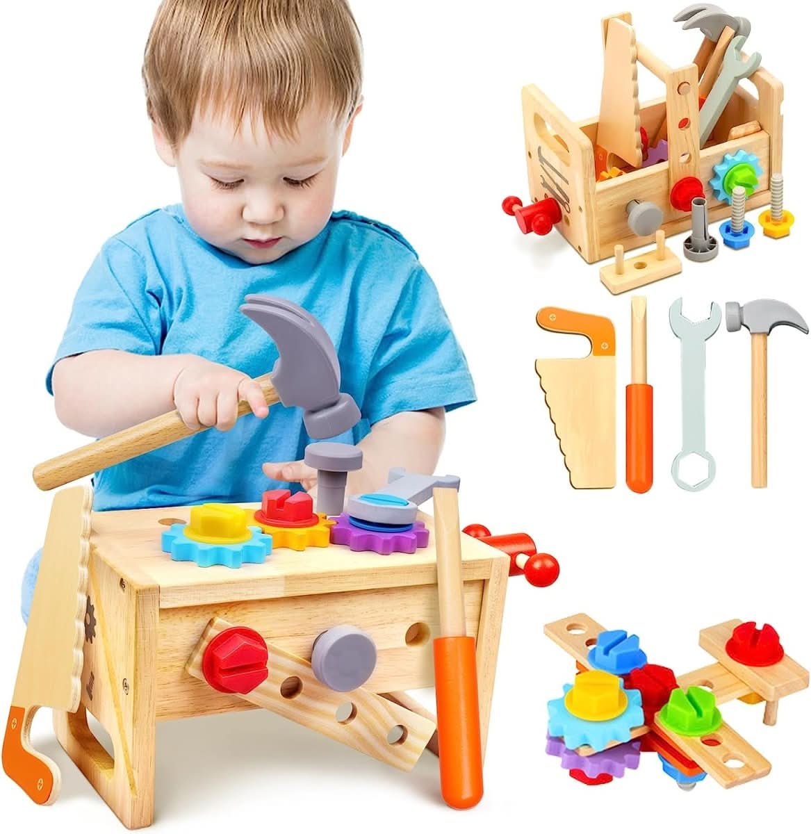 Creative Builder's Wooden Kit – Spark Imagination from 6 Months