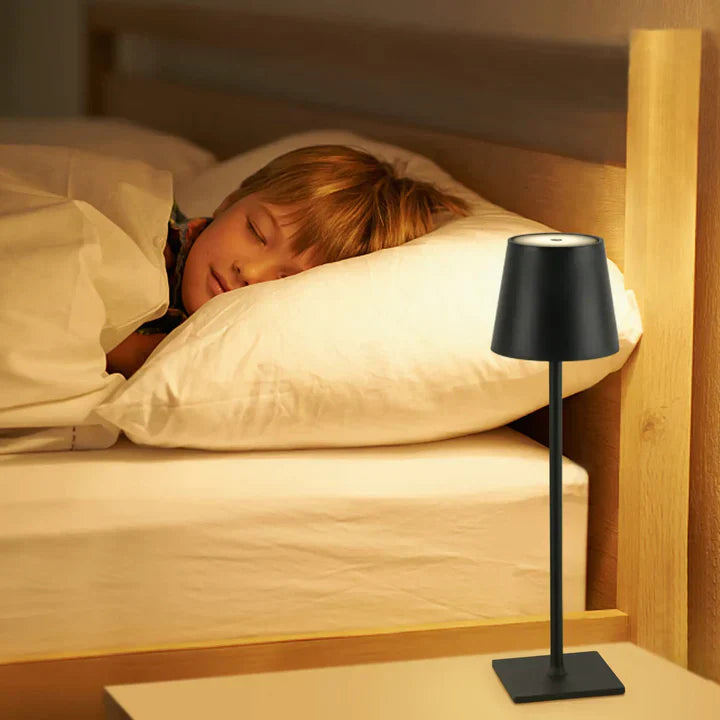 Wireless LED Desk Lamp with Touch Dimmer – Cordless, Clean Ambiance