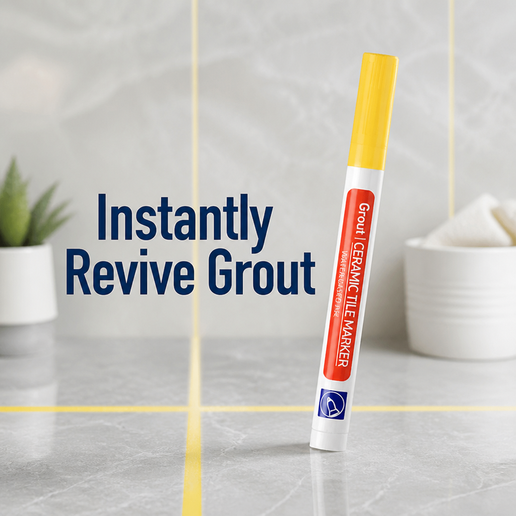 PureSeal™ Grout Renewal Pen — Instantly Revive Grout and Lock Out Mold for a Spotless, Proud Home