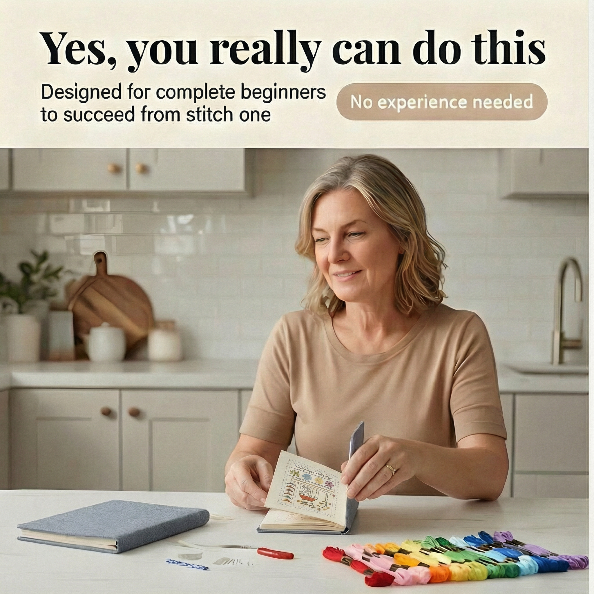 Embroidery | 106 Stitch Patterns Step-by-Step Book Set | Practice on Linen Pages | StitchLibrary