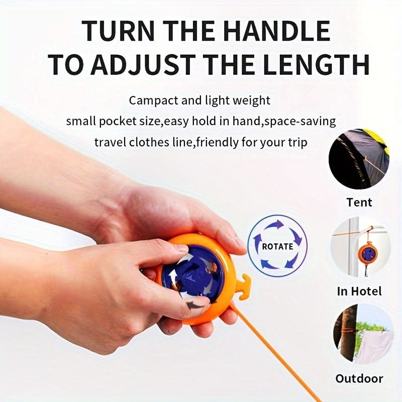Adjustable Clothesline Rope for Camping and Outdoor Travel