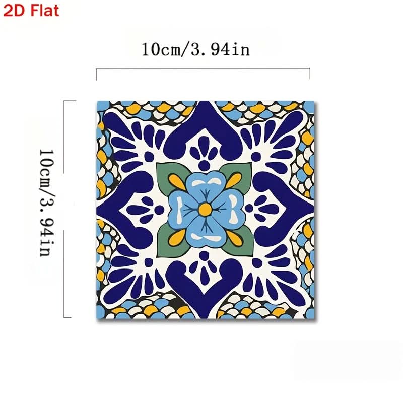 Artistic Pattern Wooden Coaster Set in Rustic Style