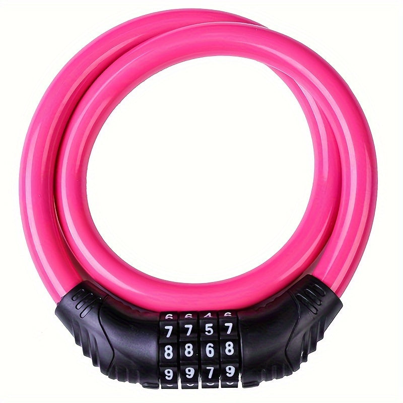 SecureFlex - Heavy-Duty Steel Cable Lock with Custom Code Access