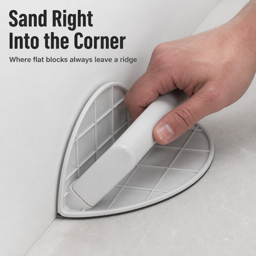 CurveCraft™ — Sand into Tight Corners and Curves Flat Blocks Miss