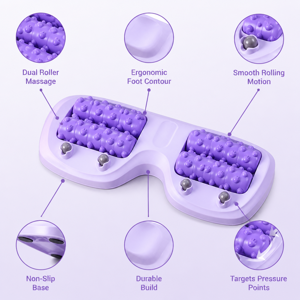 PulseEase™ Dual Roller — Wake Up Tired Feet with Instant Energizing Relief