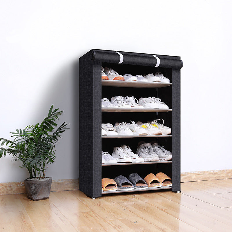 Freestanding Shoe Organizer | Dust-Resistant Cover | Tool-Free Setup | ShoeGuard