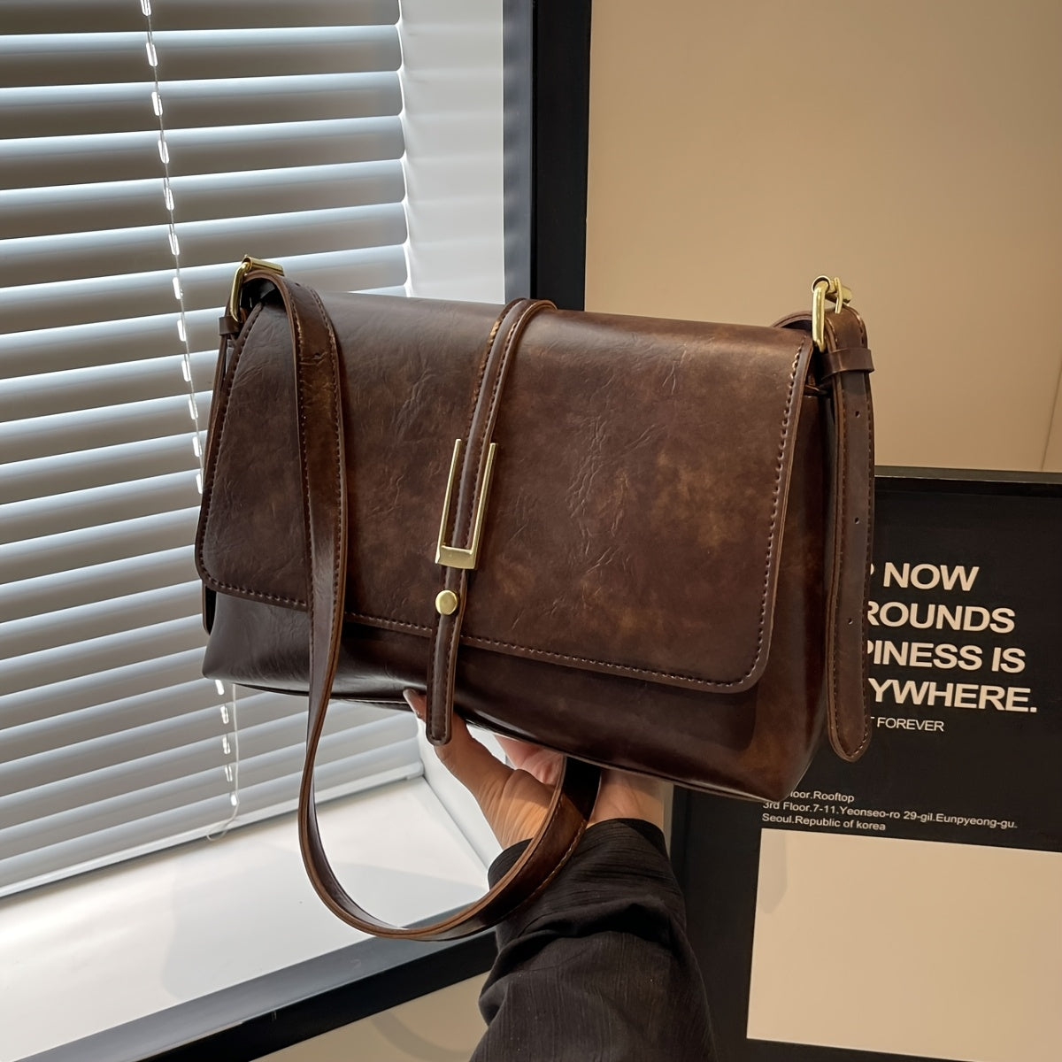 Chic Everyday Flap Bag for School and Social Events