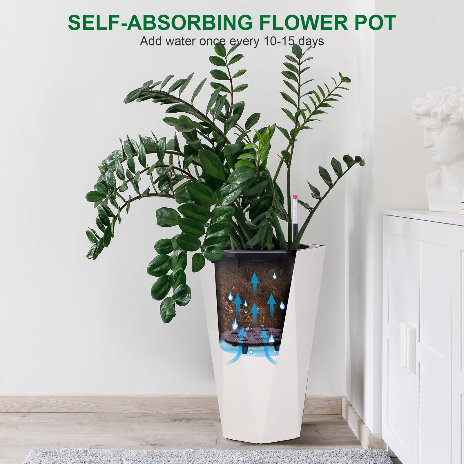 EcoGrow – Mobile Self-Watering Planter Duo