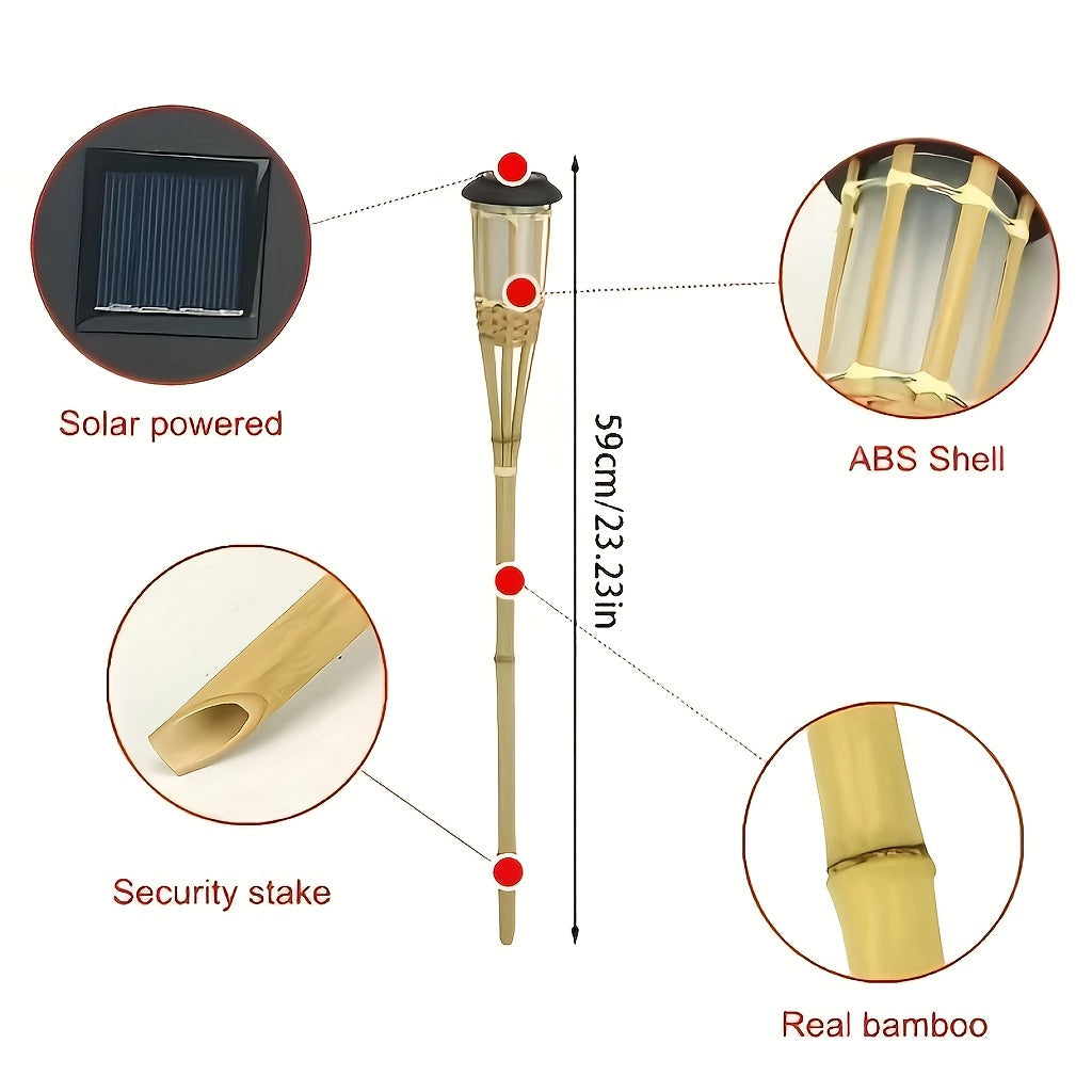 RadiantBamboo – Eco-Friendly Solar LED Lanterns for Outdoor Charm