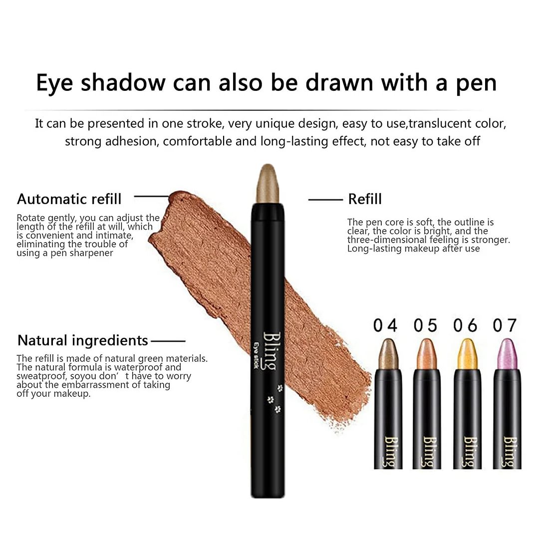 LuminaFlick™ Eyeshadow Sticks — Unstoppable Color That Commands Every Eye All Day Long