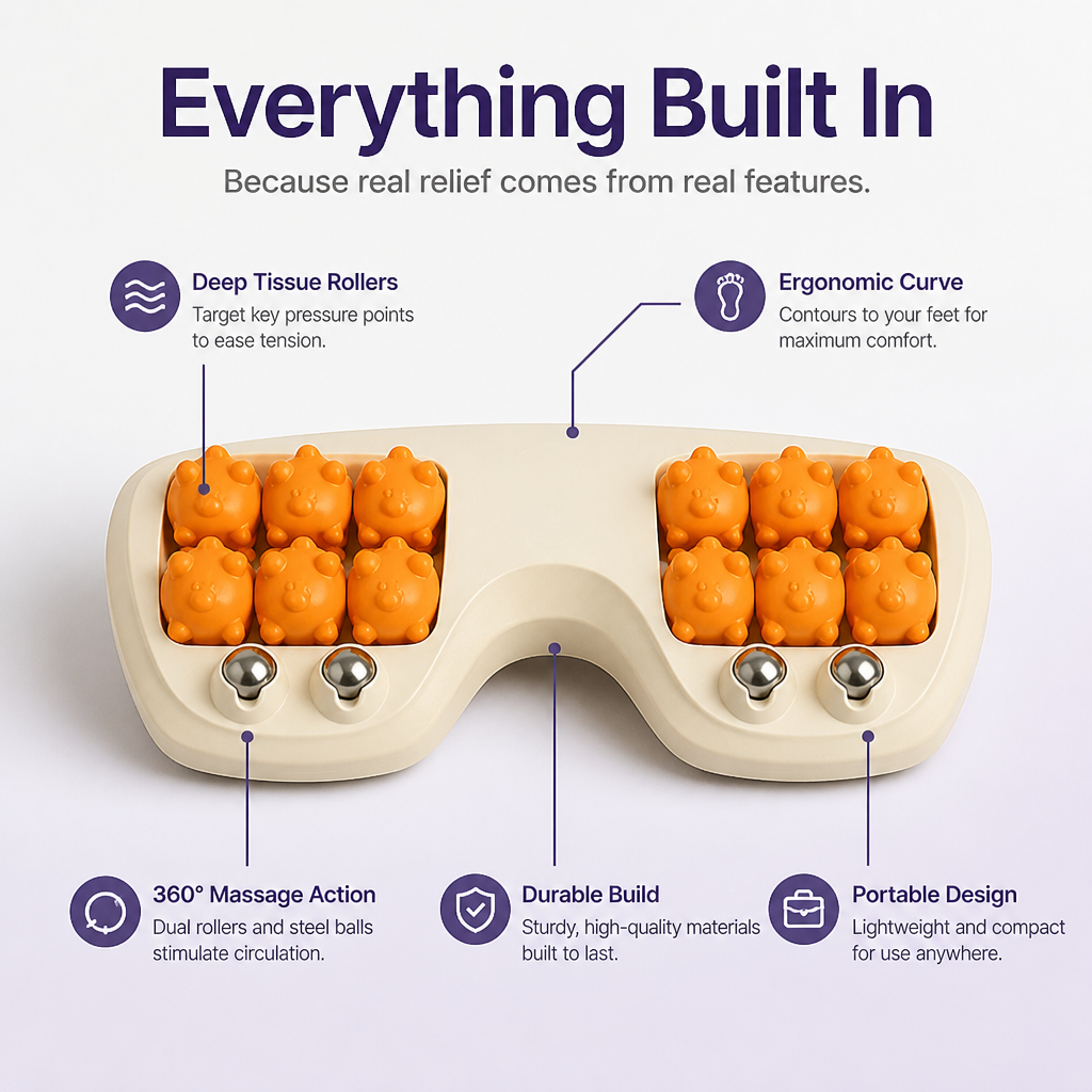 PulseEase™ Dual Roller — Wake Up Tired Feet with Instant Energizing Relief