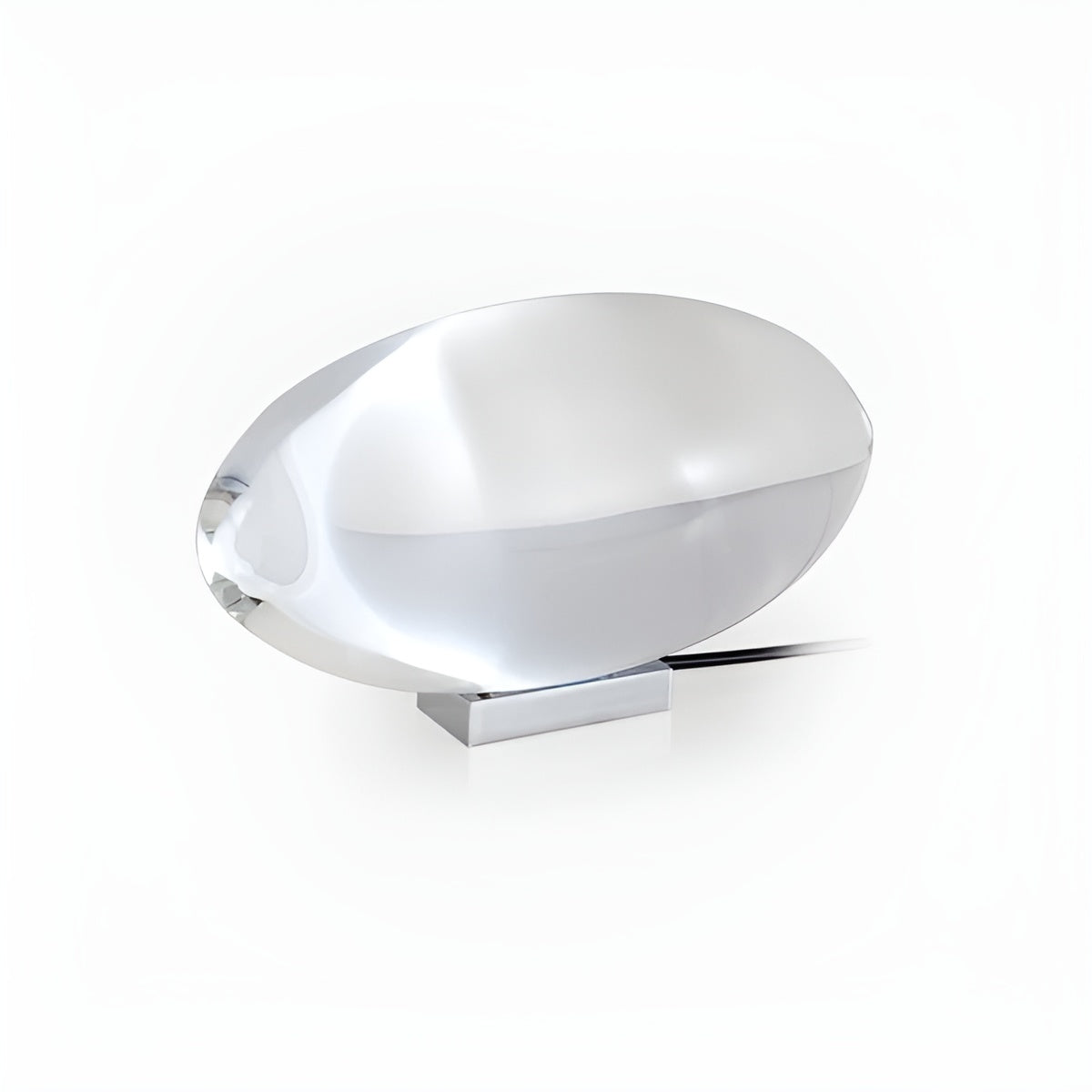 Oval Shaped Table Lamp with Warm Ambient Glow