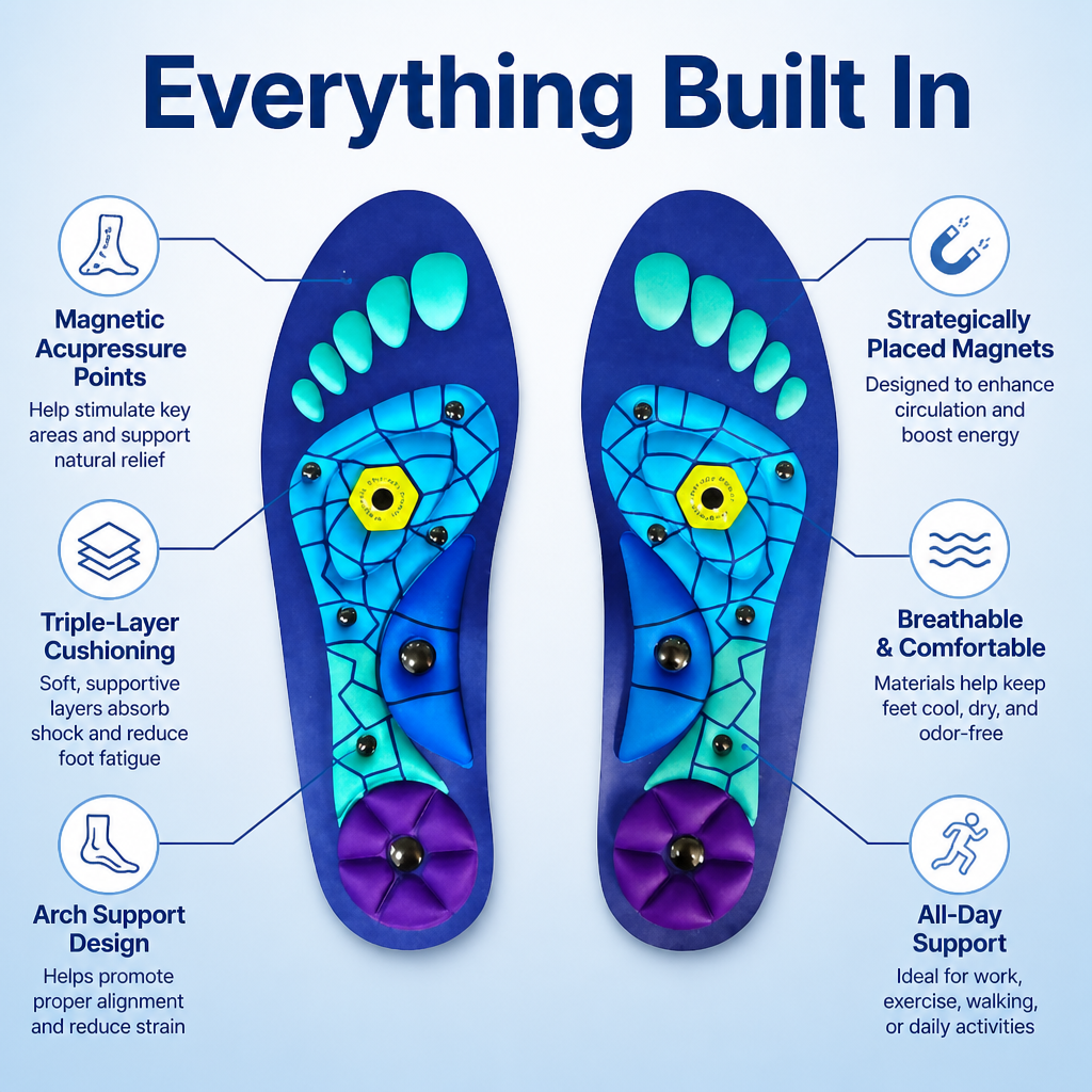 MagneticEase™ — Effortless Comfort That Frees You From Foot Pain All Day Long