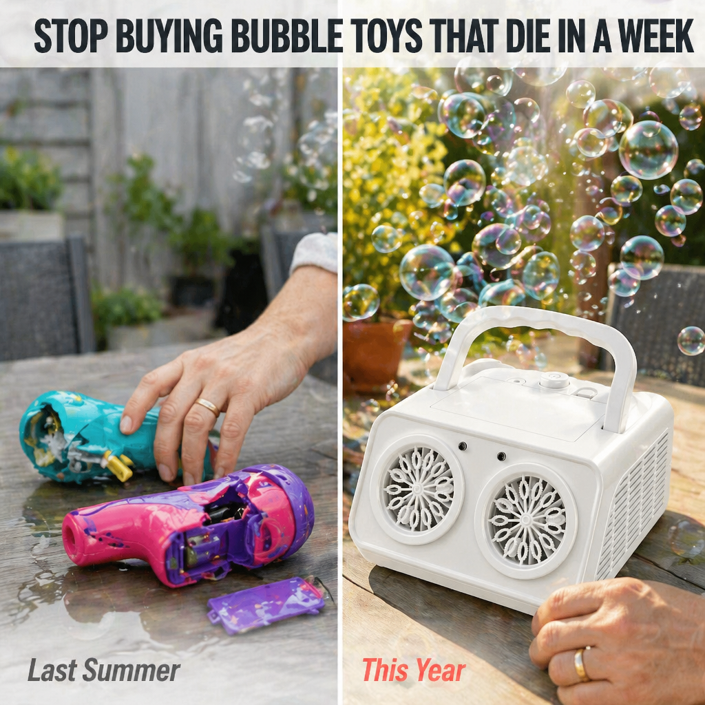 BubblyRush™ — Drench Every Backyard Bash With a Twin-Disc Bubble Storm