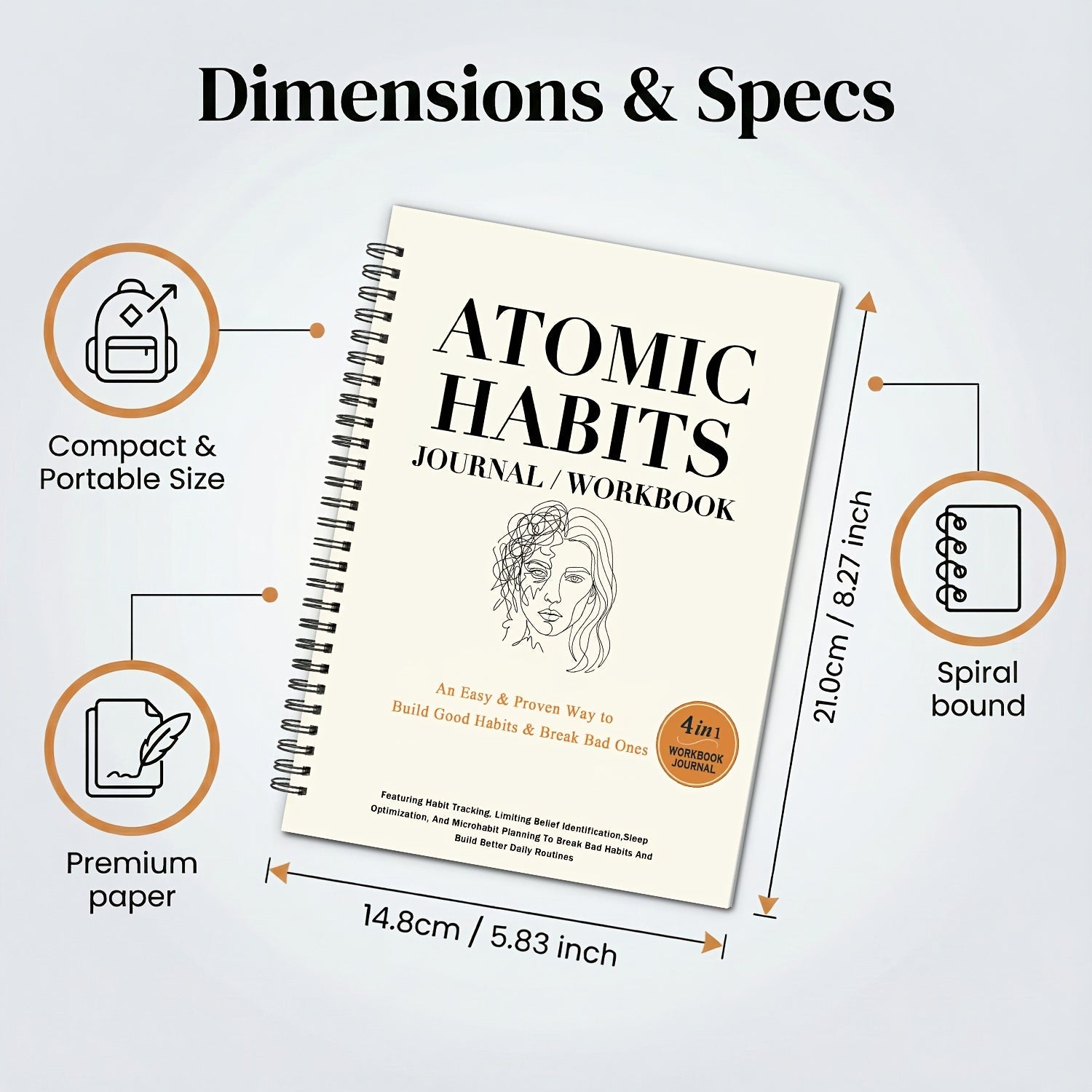 HabitMaster – 21-Day Goal Achievement Workbook & Planner