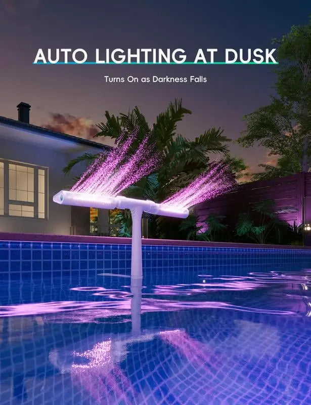 RadiantGlow™ — Turn Your Pool Into a Mesmerizing Oasis of Cool Mist and Magical Light