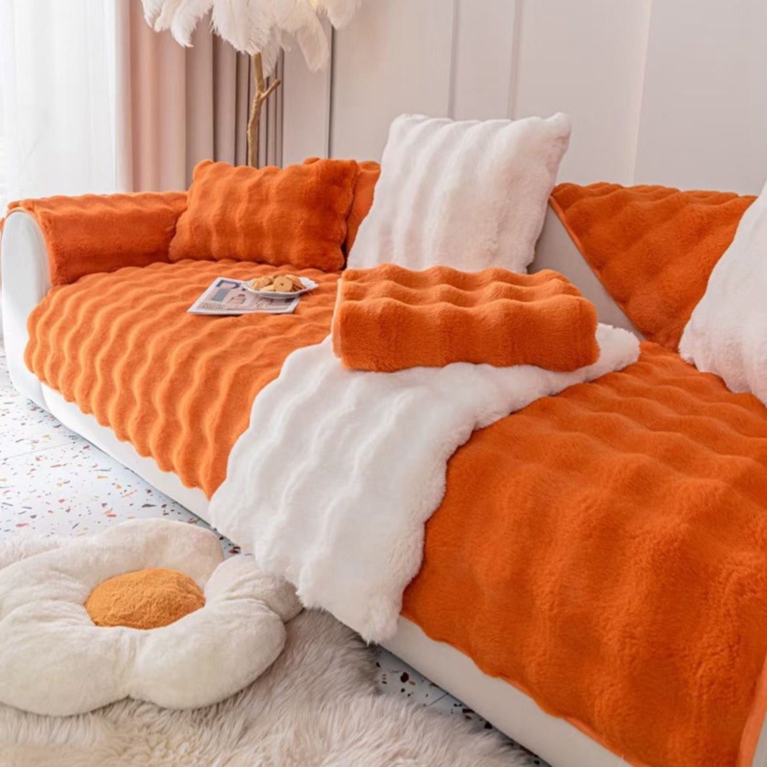 CuddleGuard™ — Wrap Your Sofa in Unshakable Cozy Armor Against Claws and Spills