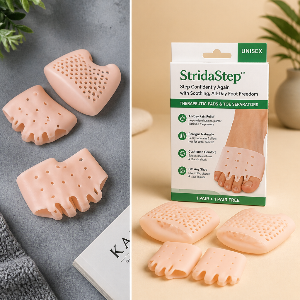 StridaStep™ — Step Confidently Again with Soothing, All-Day Foot Freedom